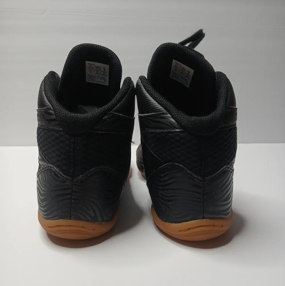 Asics‎ Matflex 6 Wrestling Shoes Kids Size 6 Black White 1084A011 High Top